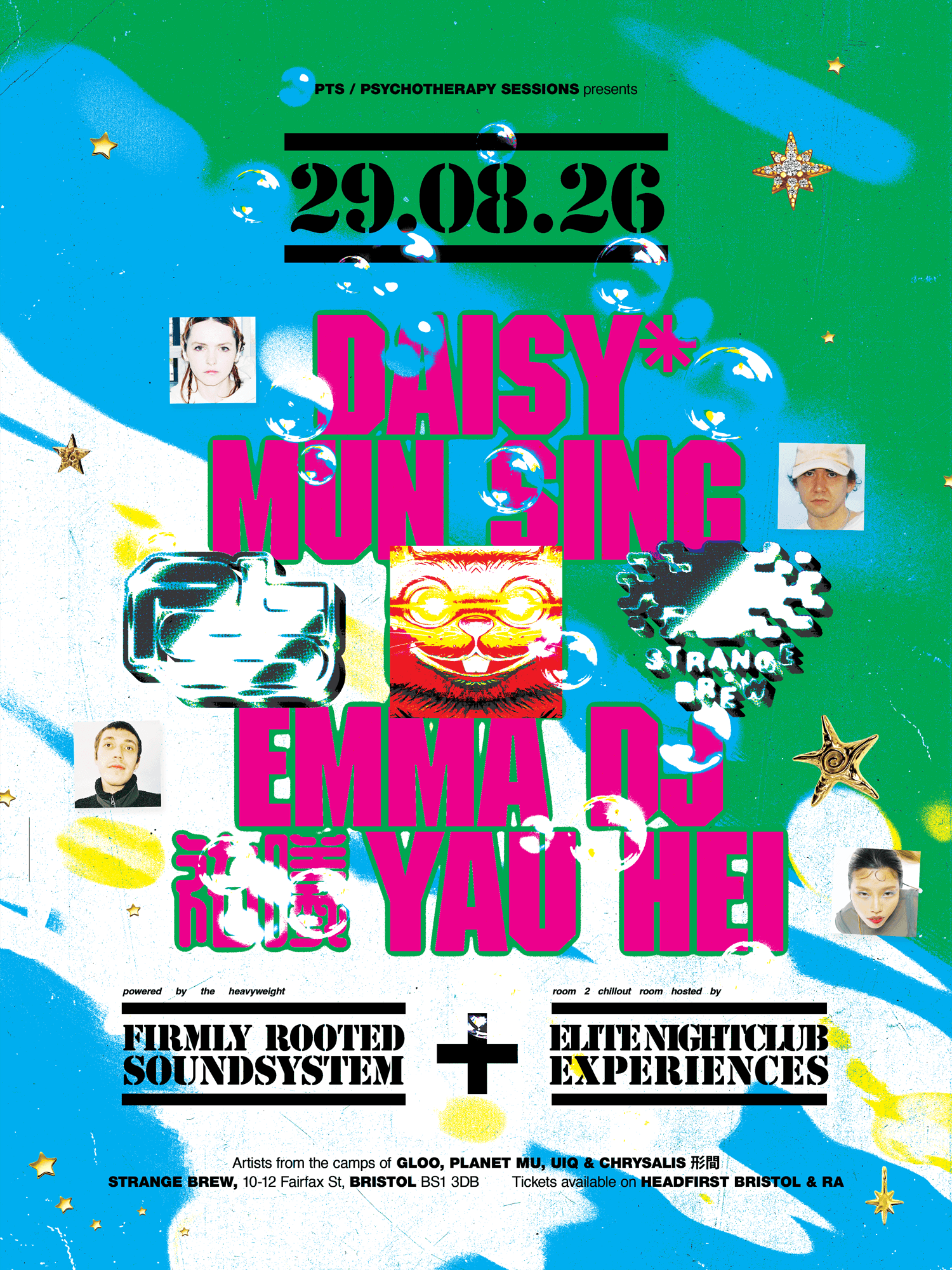 PTS ϟ daisy* (fka BABii), Mun Sing, Emma DJ, 祐曦 Yau Hei