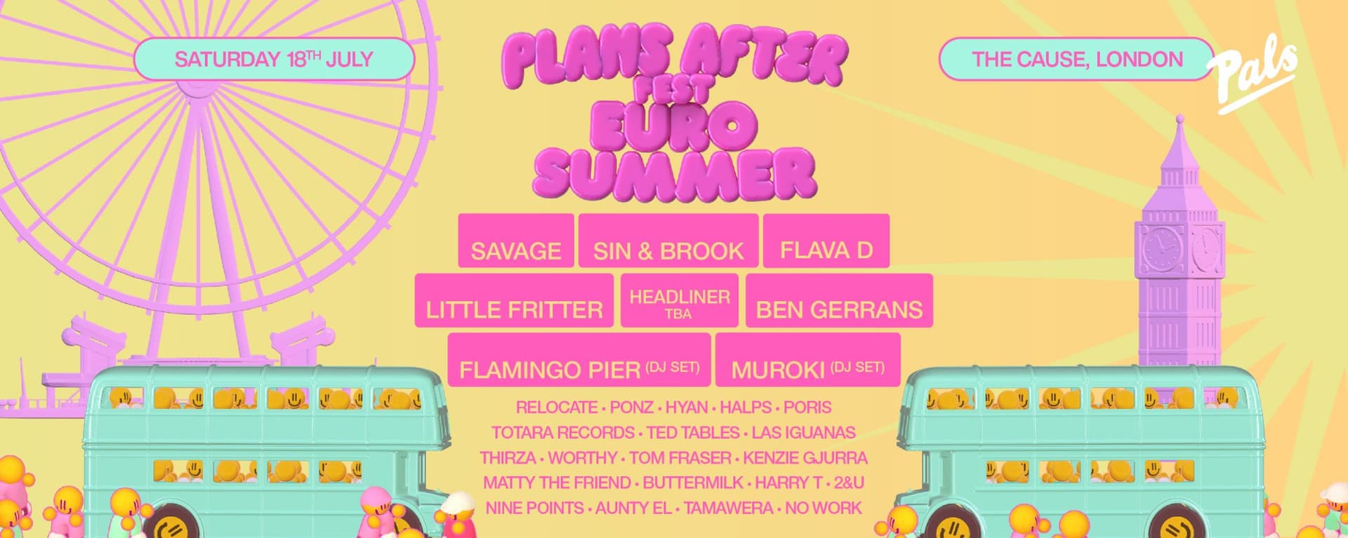 Plans After Fest - Euro Summer at The Cause London