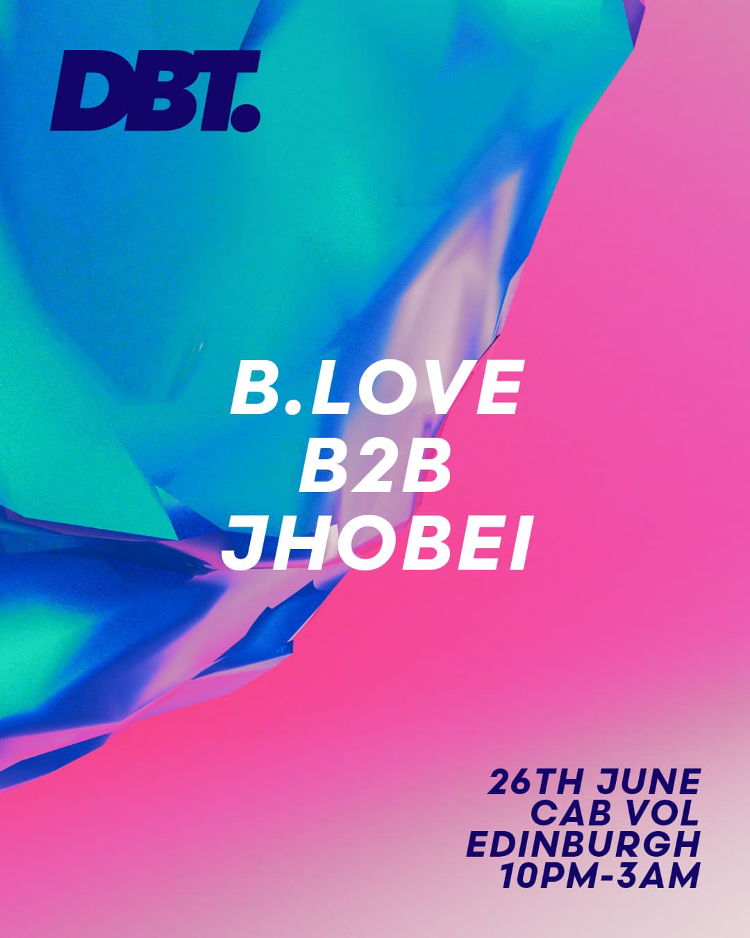 DBT. with B.Love & Jhobei at Cabaret Voltaire