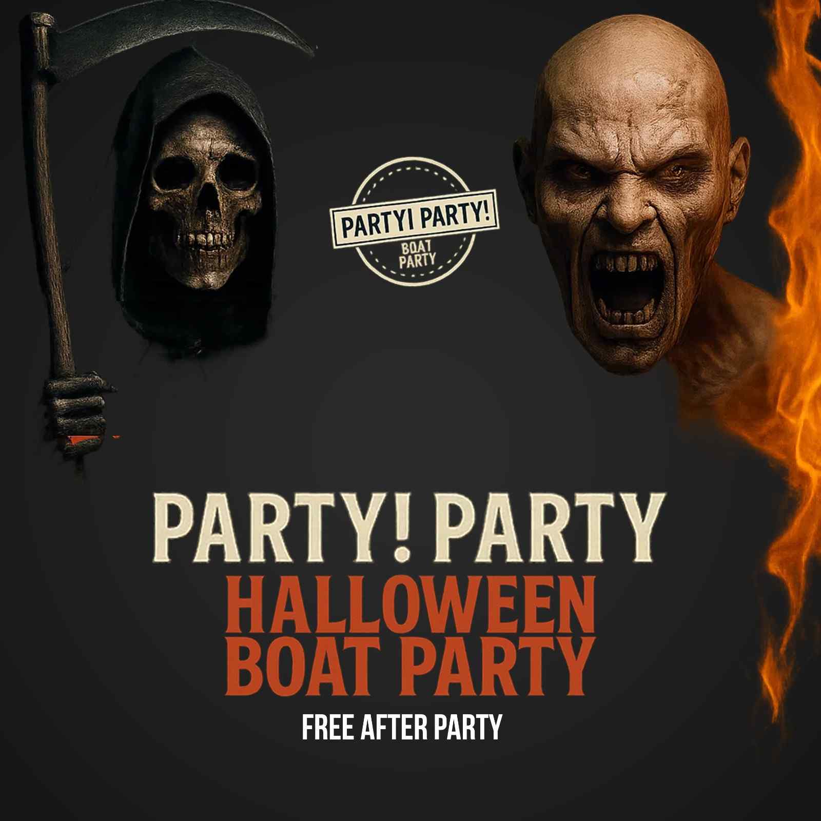 Party! Party! Halloween Boat Party plus free after party at Crown Piers