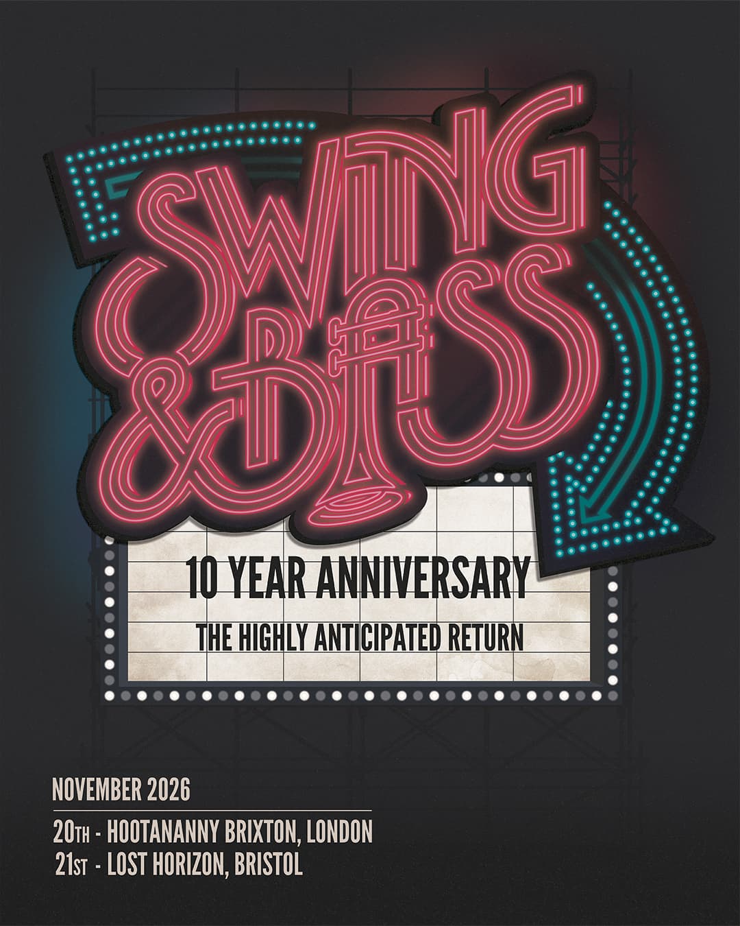 Swing & Bass: 10 Year Anniversary (London) at Hootananny Brixton