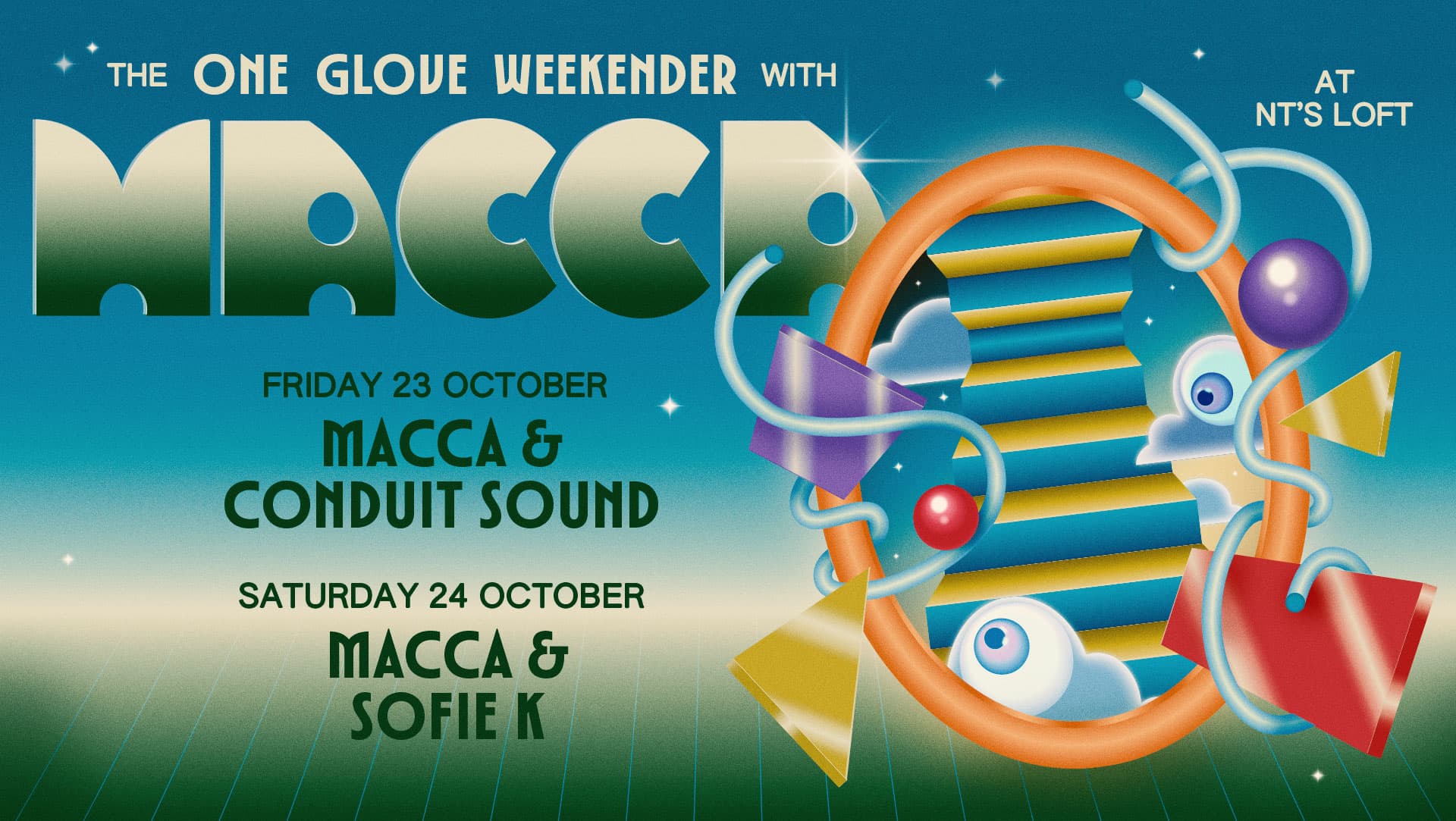The One Glove Weekender with Macca & Sofie K at Night Tales Loft
