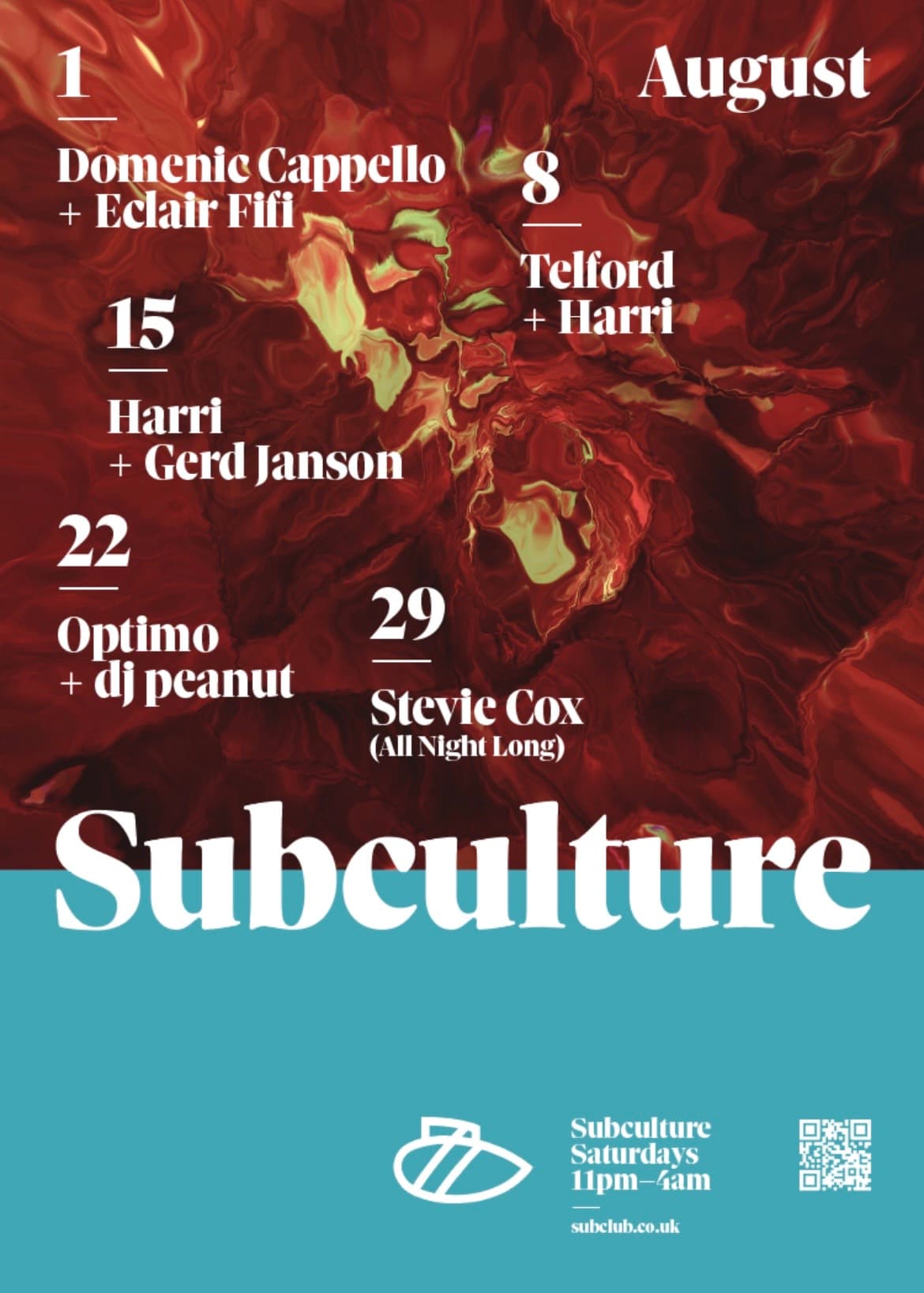 Subculture w/ Stevie Cox [All Night Long] at Sub Club