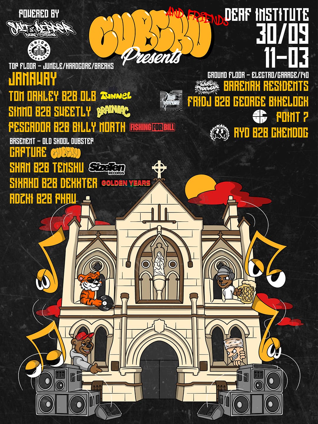 CubCru and Friends presents: Deaf Institute Takeover (Special Guest: Janaway) at The Deaf Institute