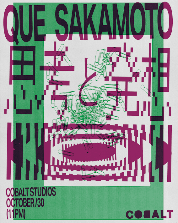 Que Sakamoto All Night Long at Cobalt Studios