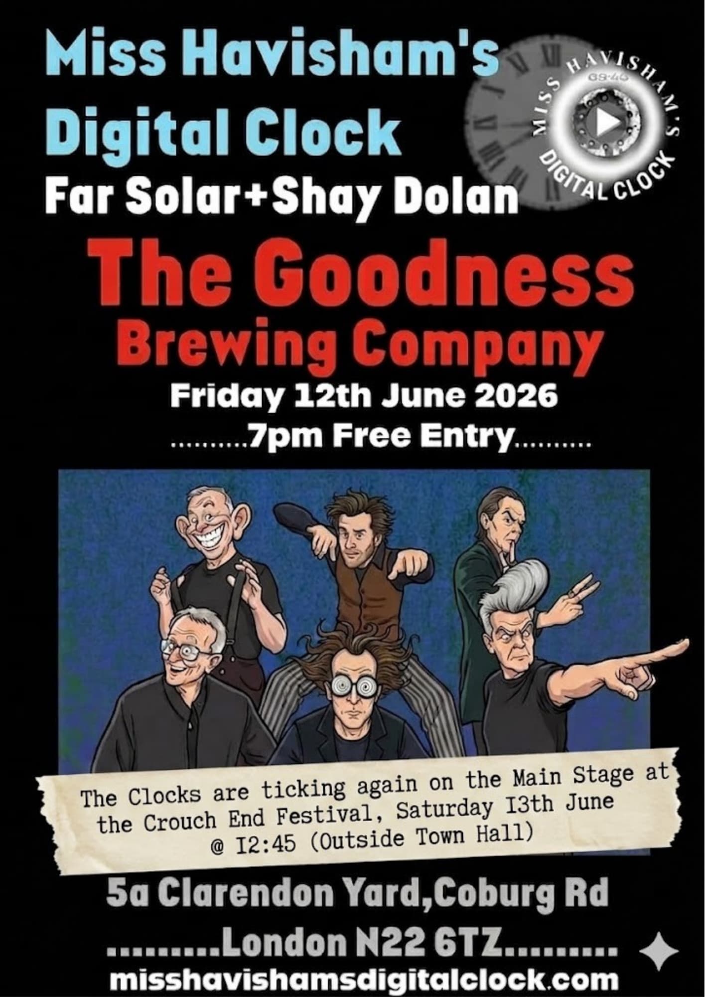 Goodness Brewery - Miss Havisham's Digital Clock, Far Solar, Shay Dolan