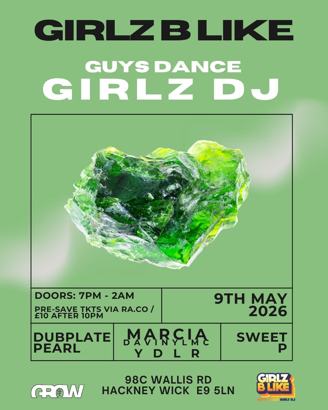 GIRLZ B LIKE: DUBLATE PEARL, MARCIA DAVINYLMC, SWEET P, YDLR at Grow