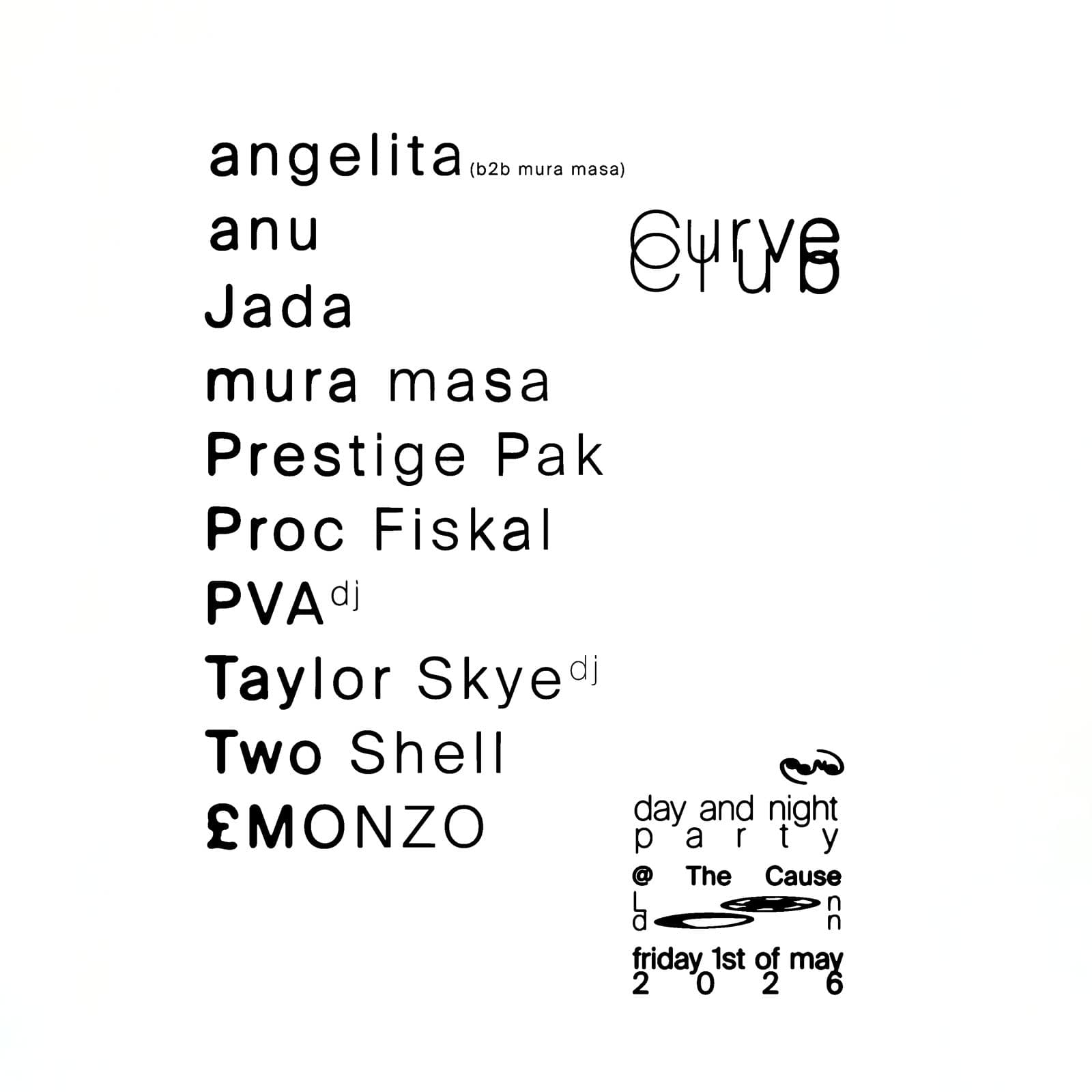 Mura Masa: Curve Club day to night at The Cause at The Cause London