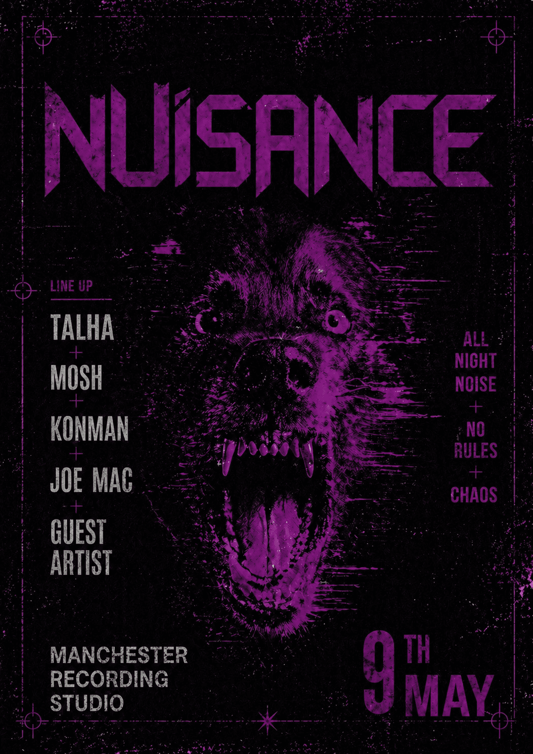Nuisance at The Manchester Recording Studios (The gallery)