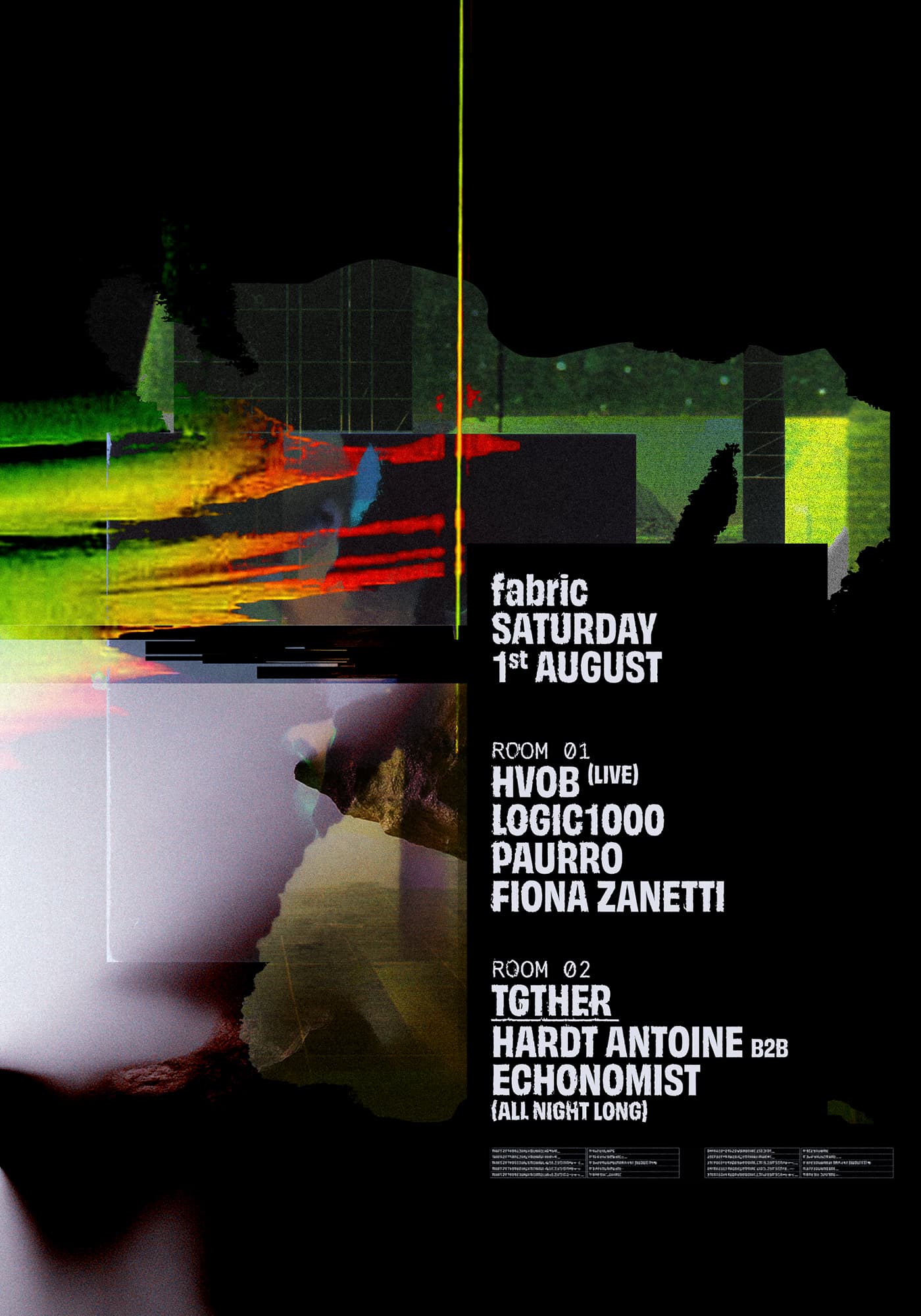 fabric: HVOB (Live), Logic1000, Hardt Antoine B2B Echonomist, PAURRO, Fiona Zanetti at Fabric London