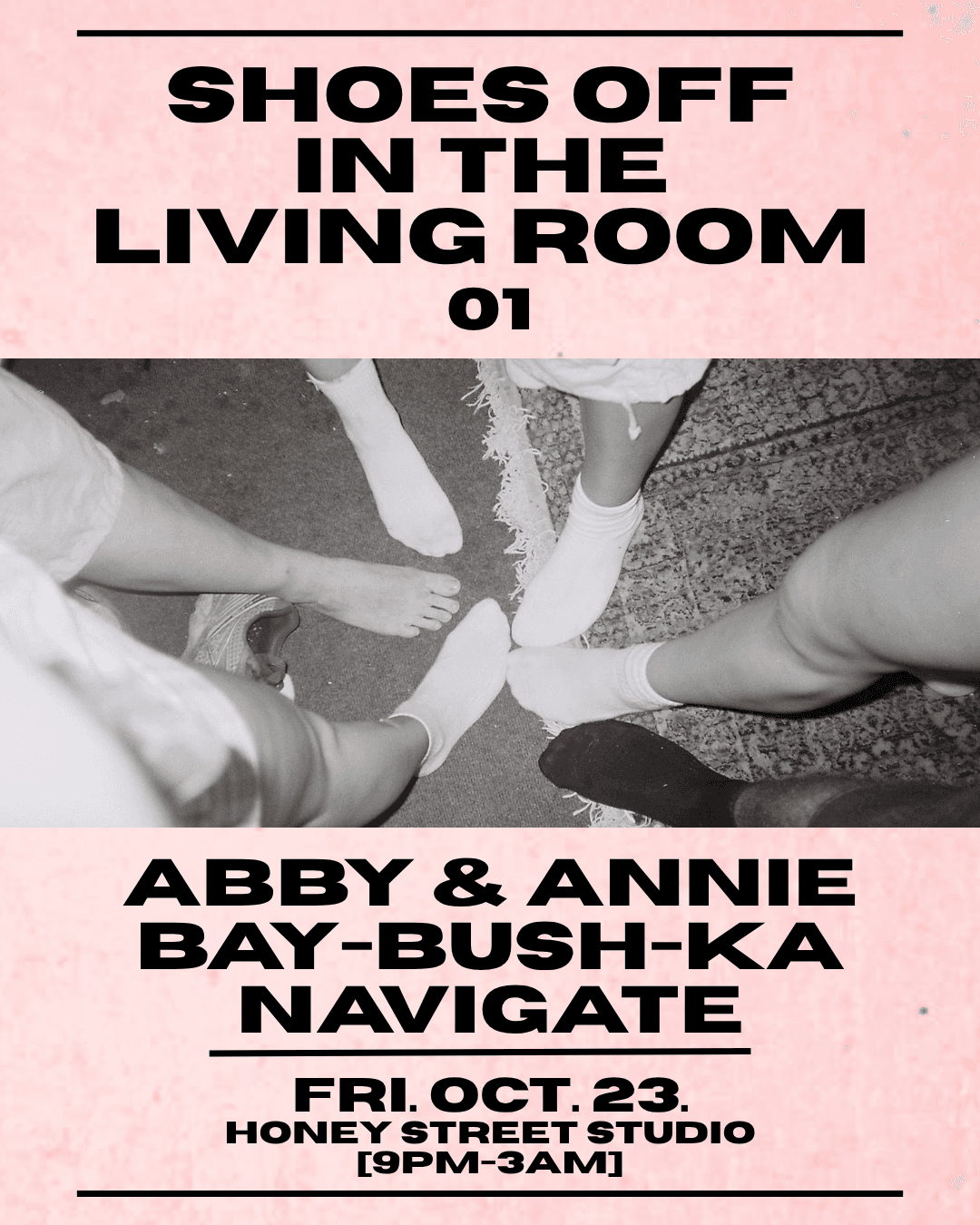 Shoes Off in the Living Room 01 at Honey Street Studio