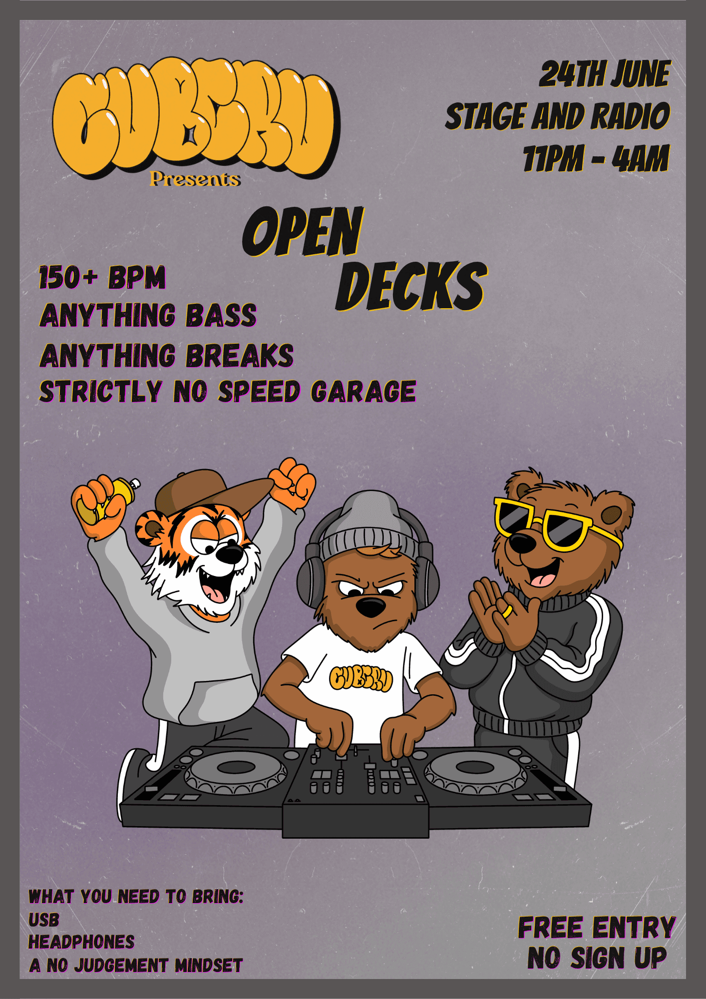 Cubru presents: Open Decks