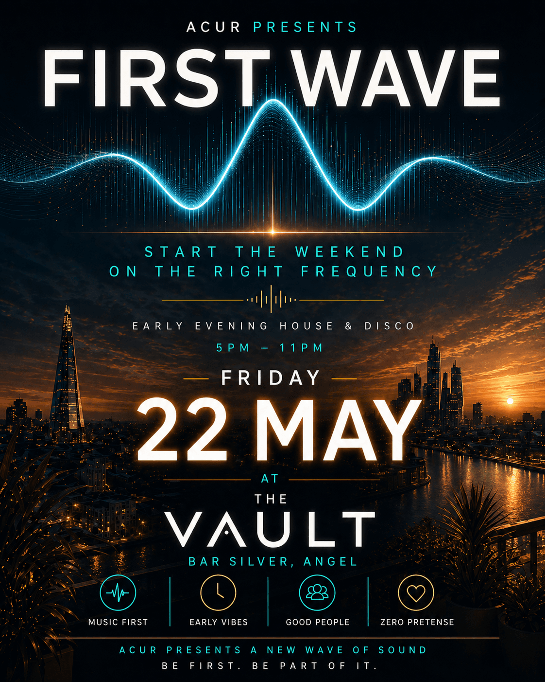 First Wave - Early Evening House & Disco at London Venue TBA