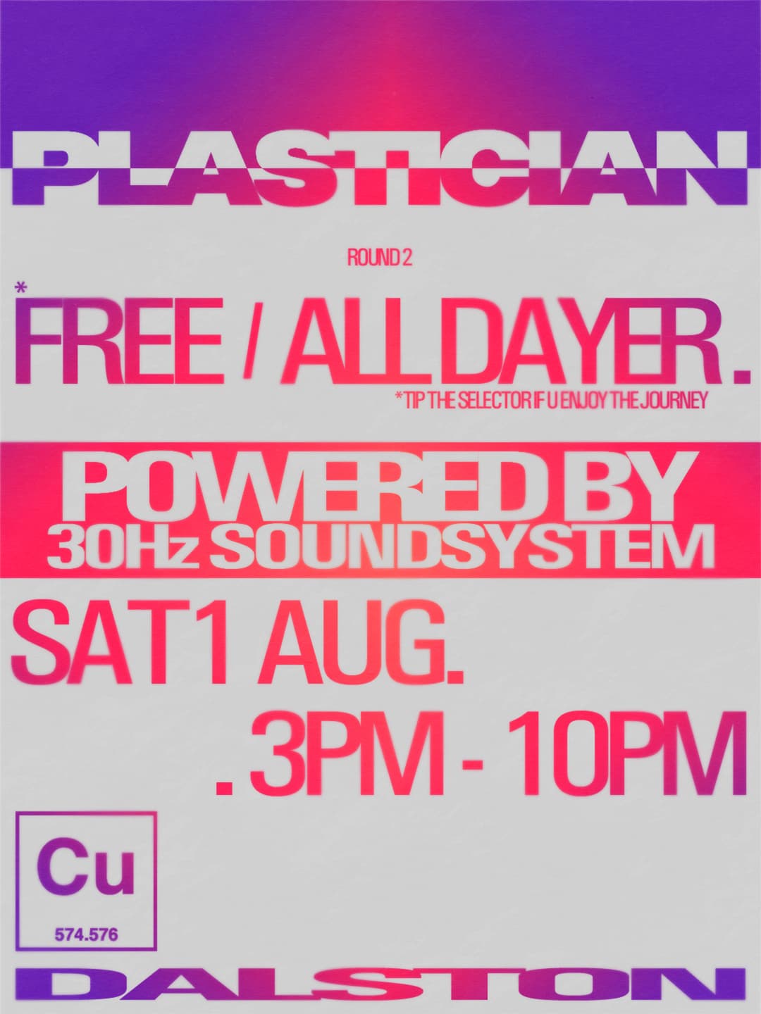 Plastician All Dayer - Courtyard B-B-Cu