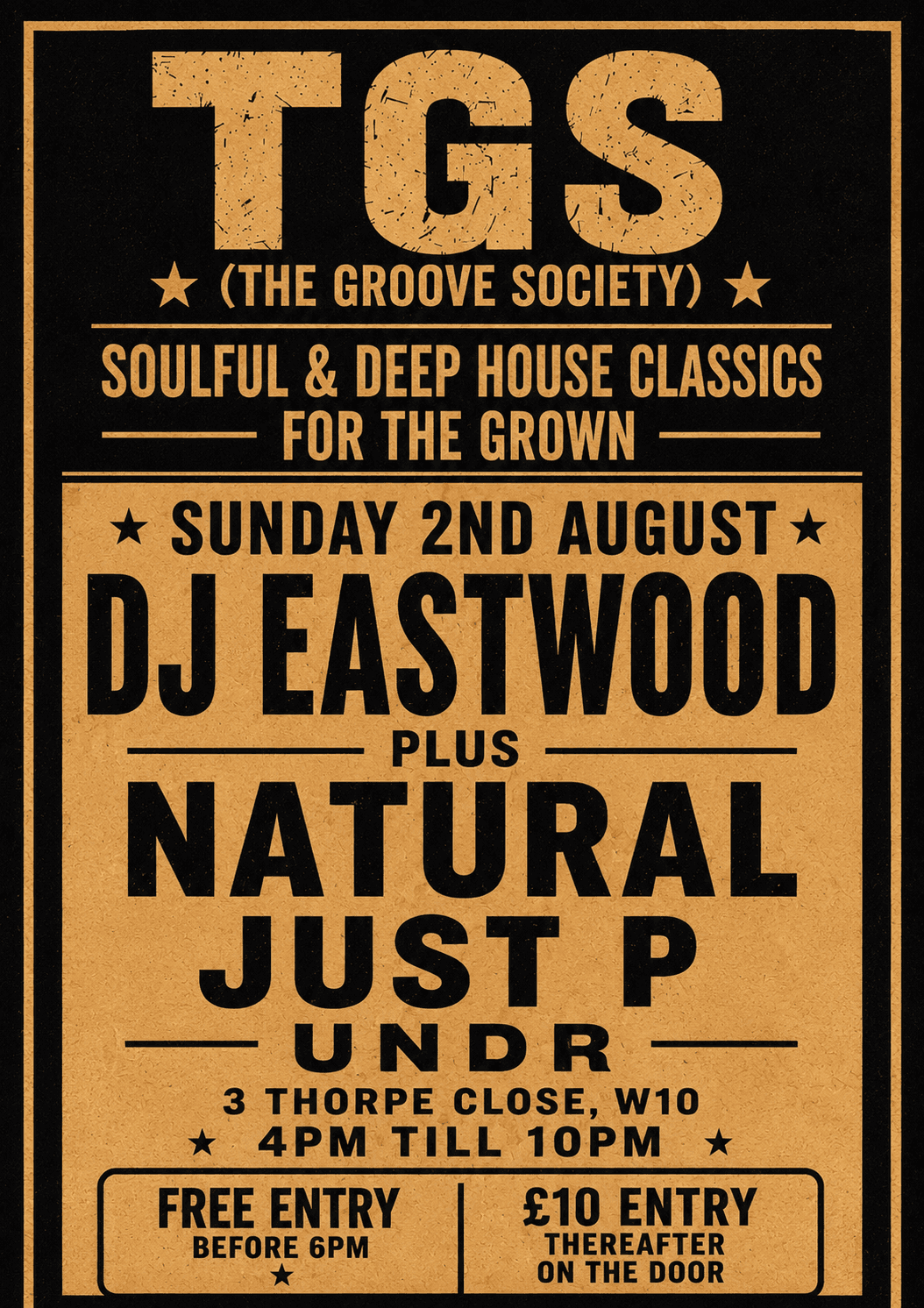 TGS The Groove Society  at UNDR W10