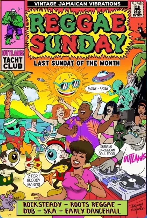 Reggae Sunday at Outlaws Yacht Club
