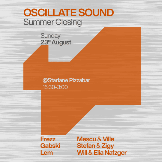 Oscillate Summer Closing at Starlane Pizza Bar