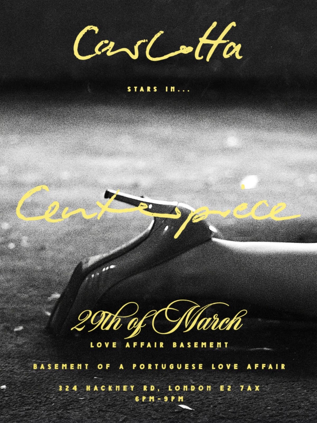 CARLOTTA stars in 'CENTERPIECE': A Music Video Screening Evening at Love Affair Basement