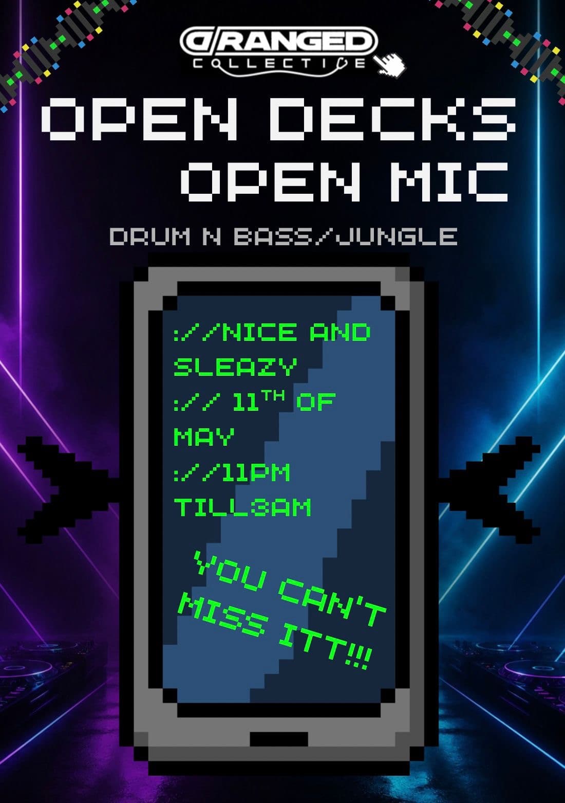 GOT BASS?: OPEN DECKS at Nice N Sleazy