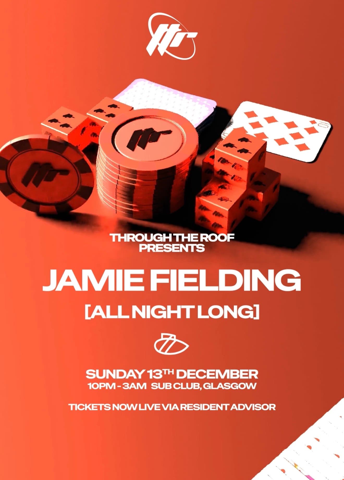 *SOLD OUT* Through The Roof // Jamie Fielding [All Night Long] at Sub Club