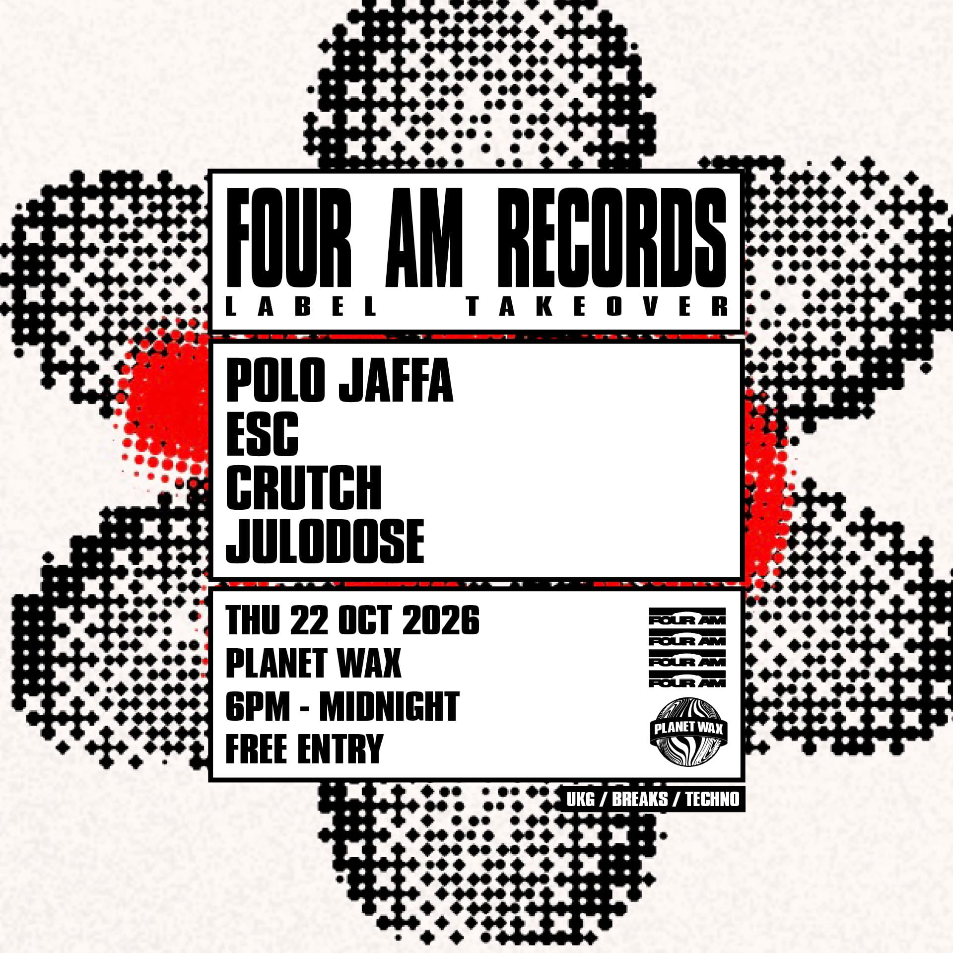 FOUR AM RECORDS: Label Takeover