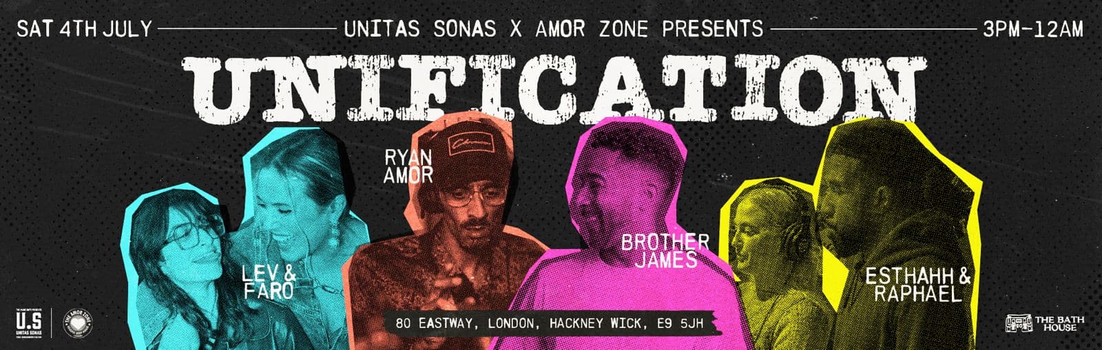 Unitas Sonas X Amor Zone presents Unification at The Bath House
