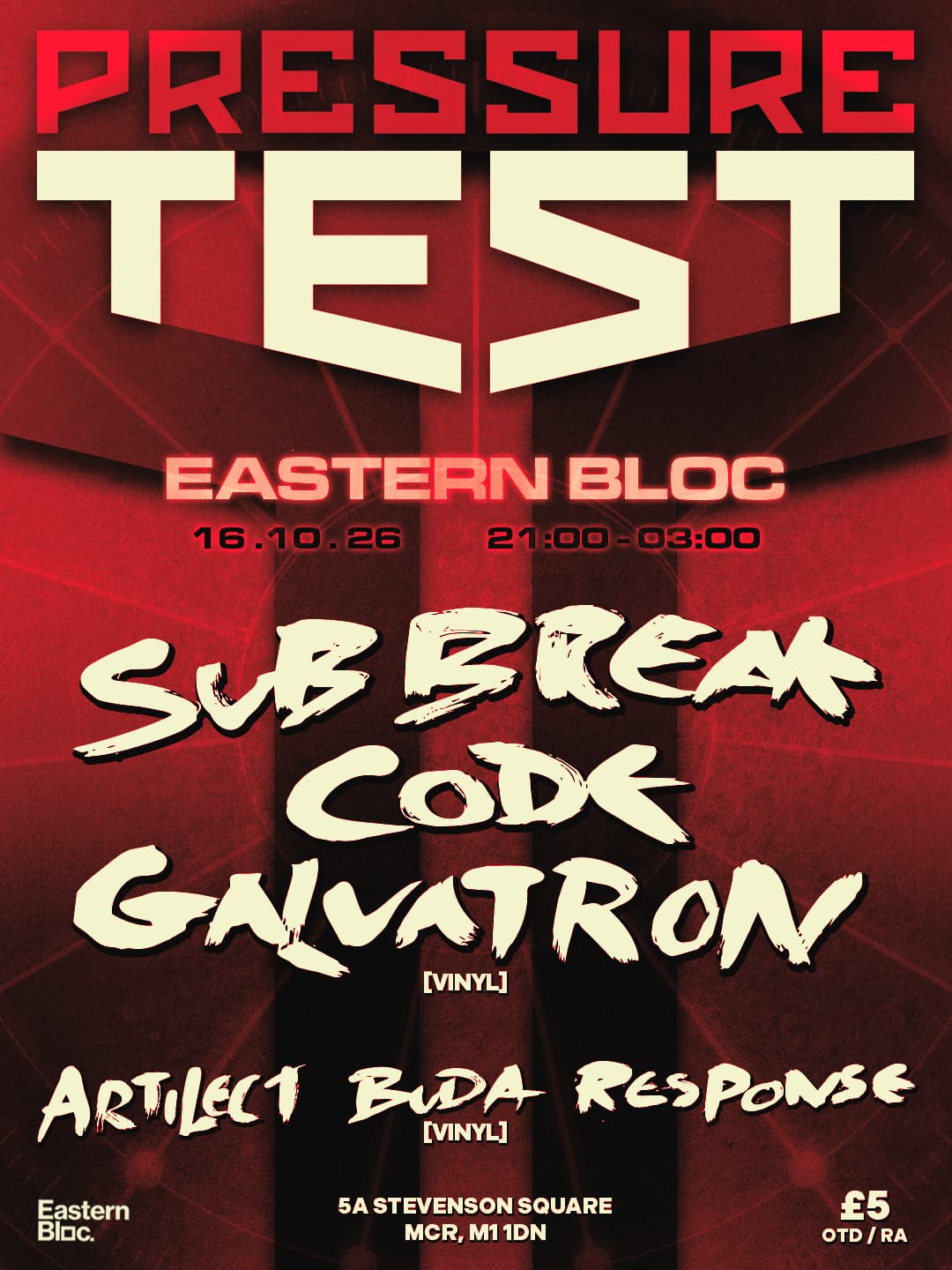 Pressure Test at Eastern Bloc Records Manchester