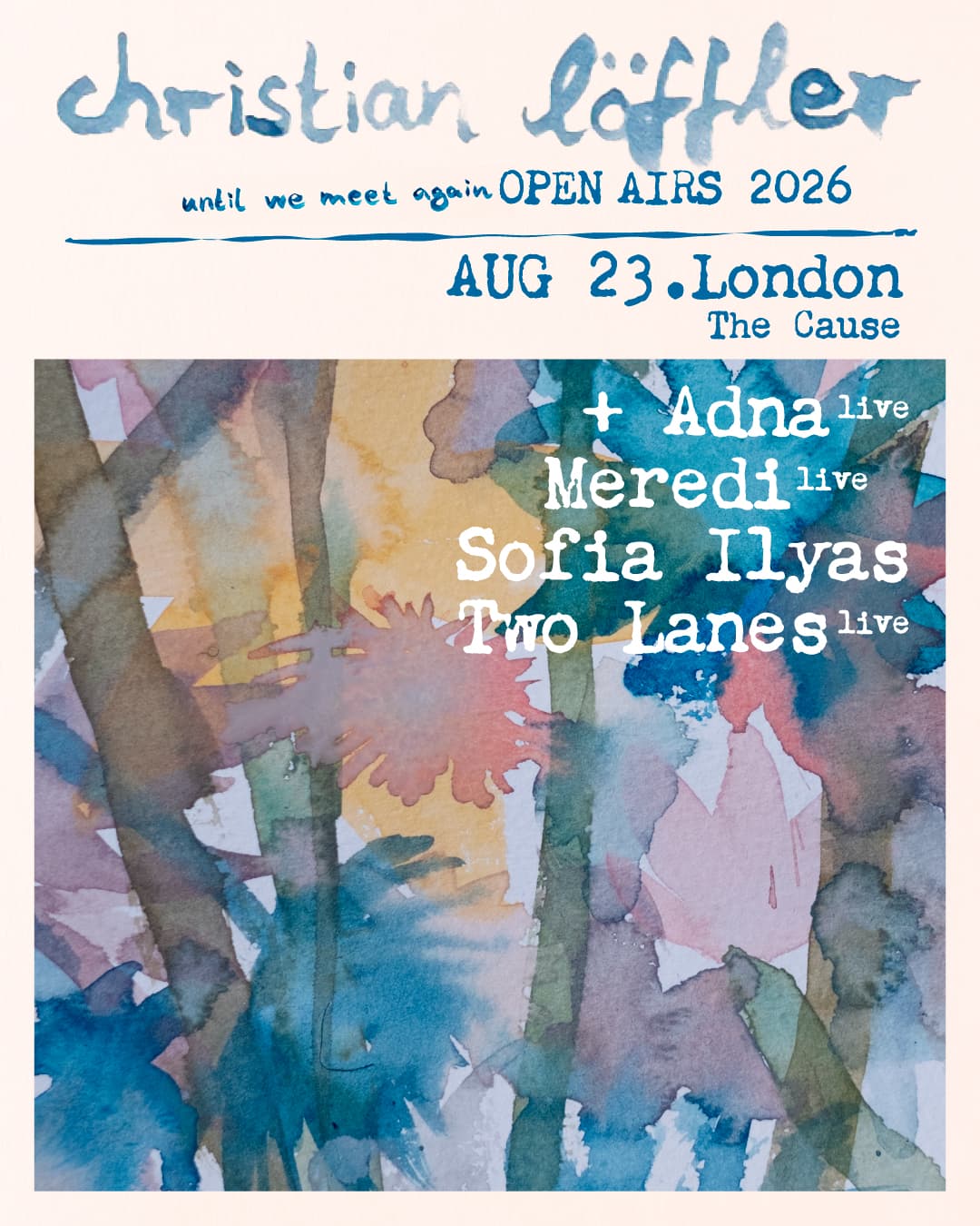 Christian Löffler presents 'Until We Meet Again' at The Cause London