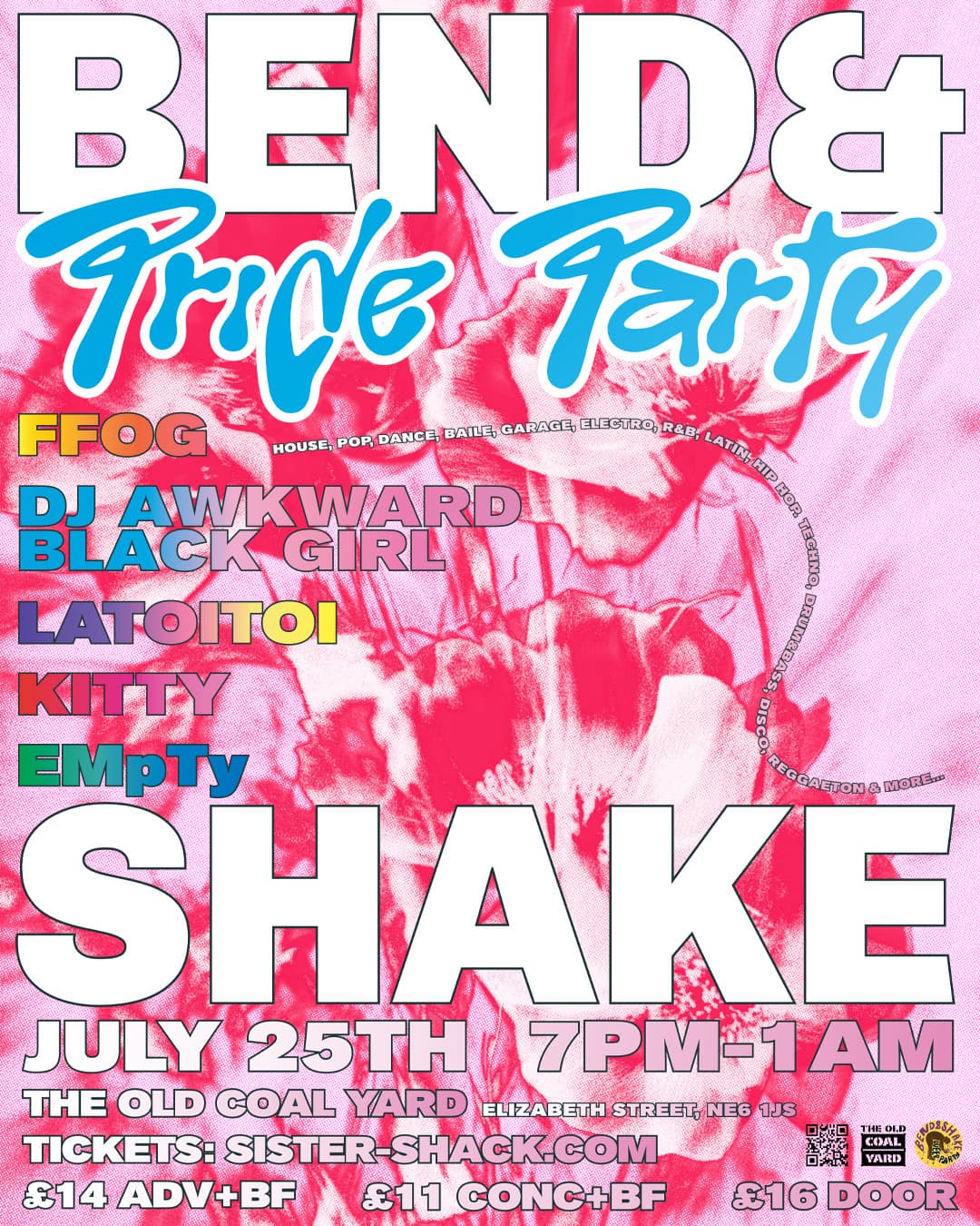 Bend&Shake - Pride Party at Old Coal Yard