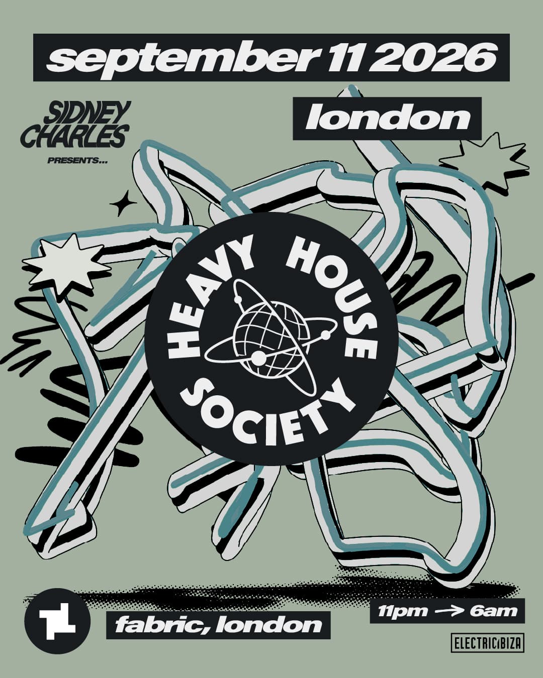 Heavy House Society: Sidney Charles + more TBA at FabricXX