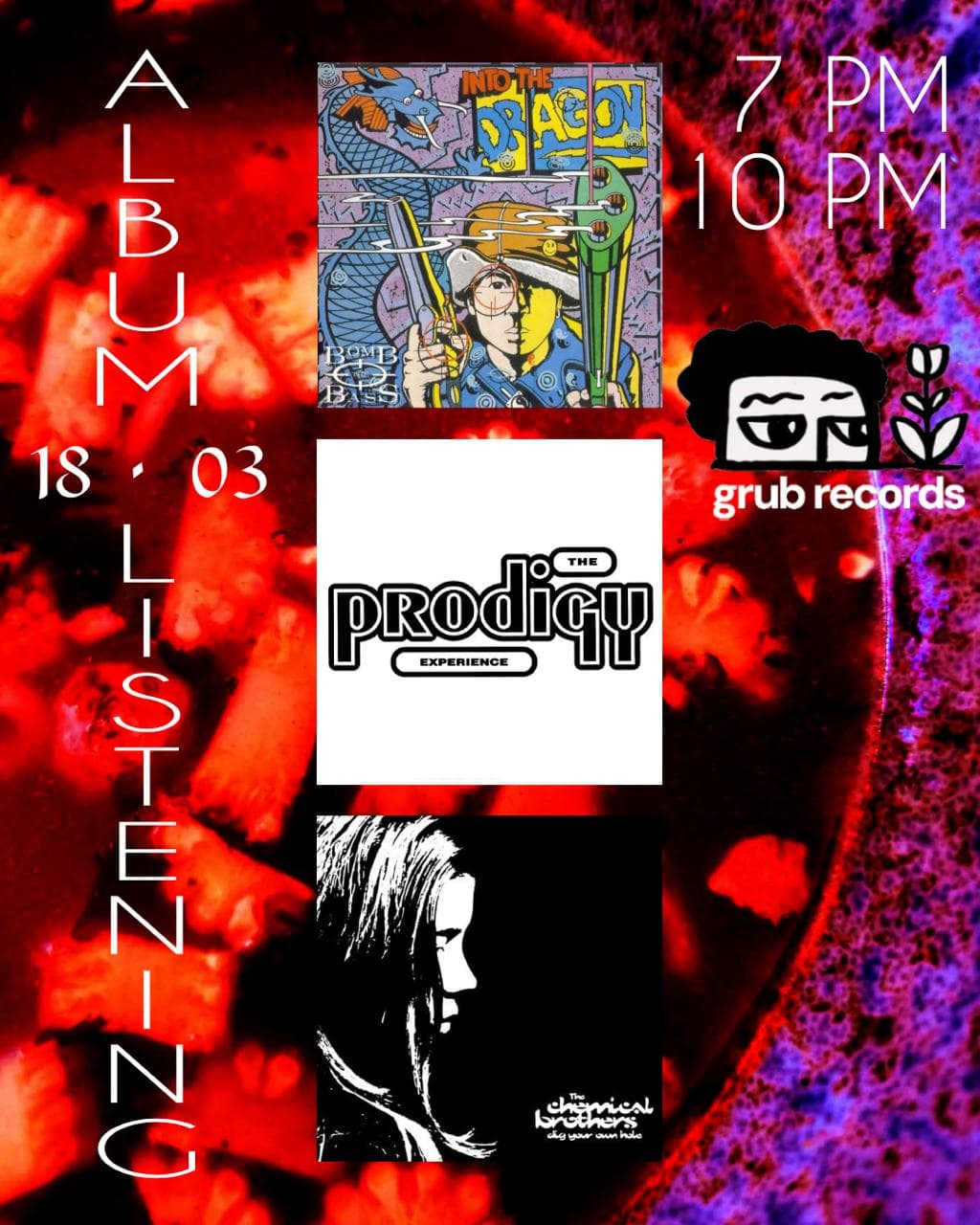 Album Listening Session: genre defining dance records at Grub Records