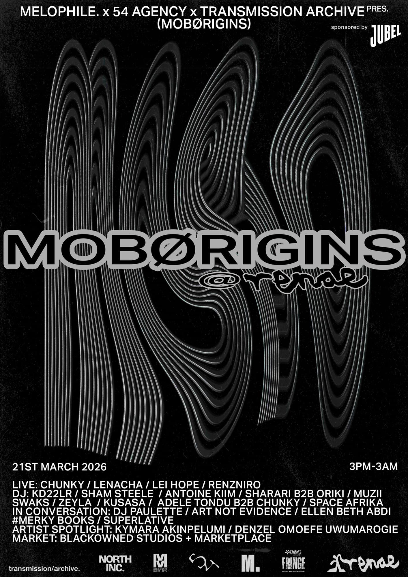 MOBØRIGINS: Melophile. x 54 Agency x Transmission Archive at renae