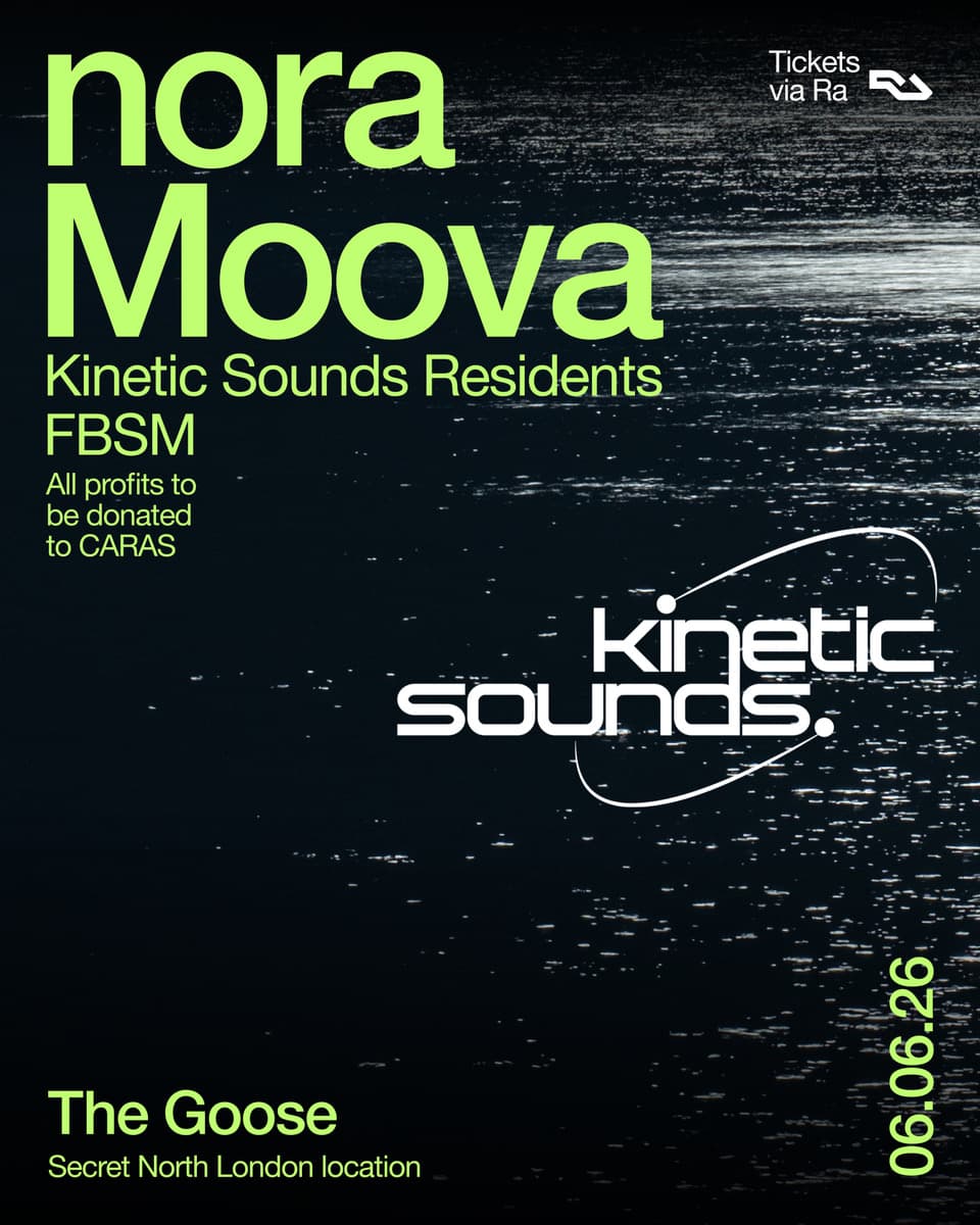 Kinetic Sounds Records in aid of CARAS at TBA - Secret Location - North London