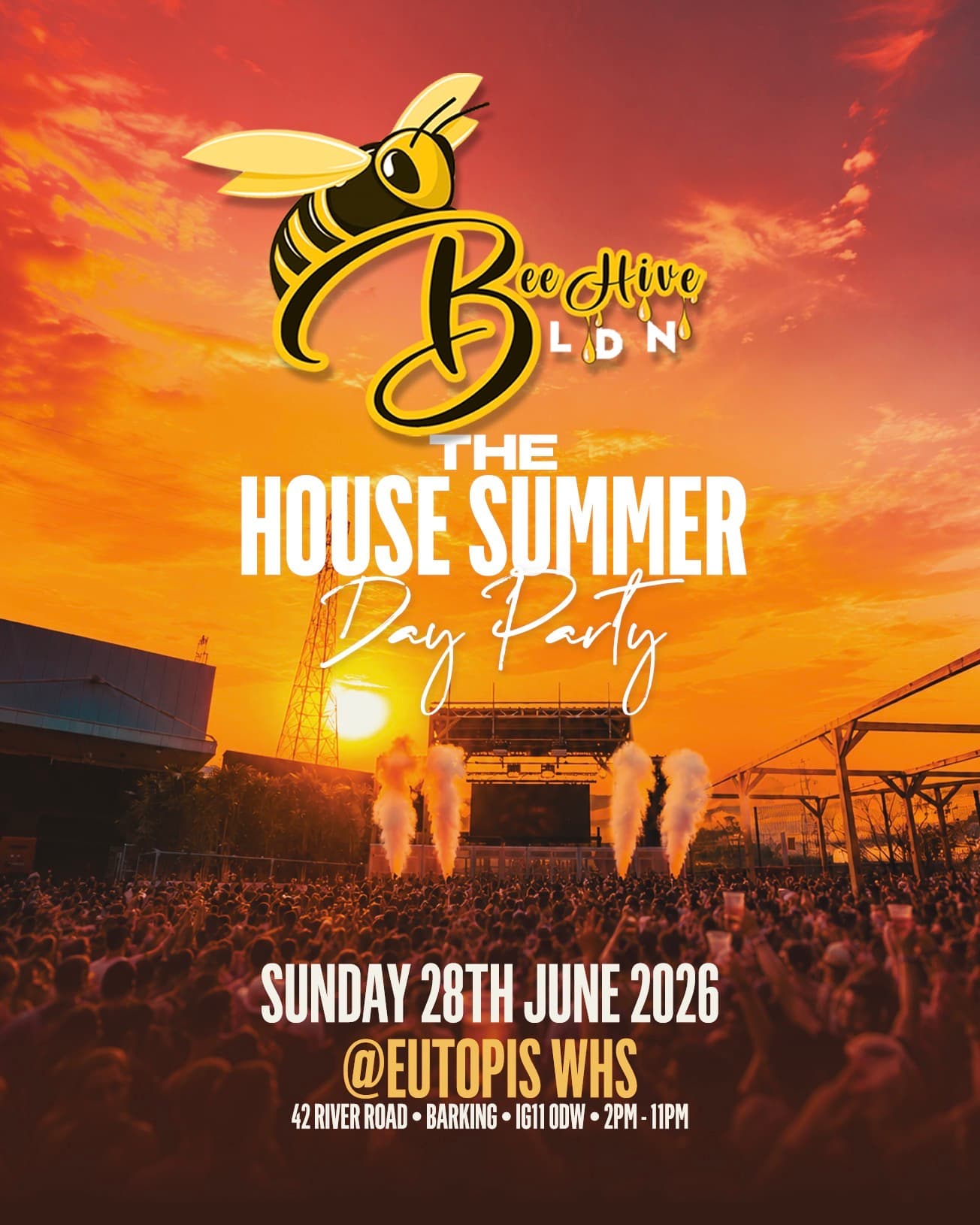 Beehive ldn Summer day party - deep,tech,tribal house at Eutopia Whs