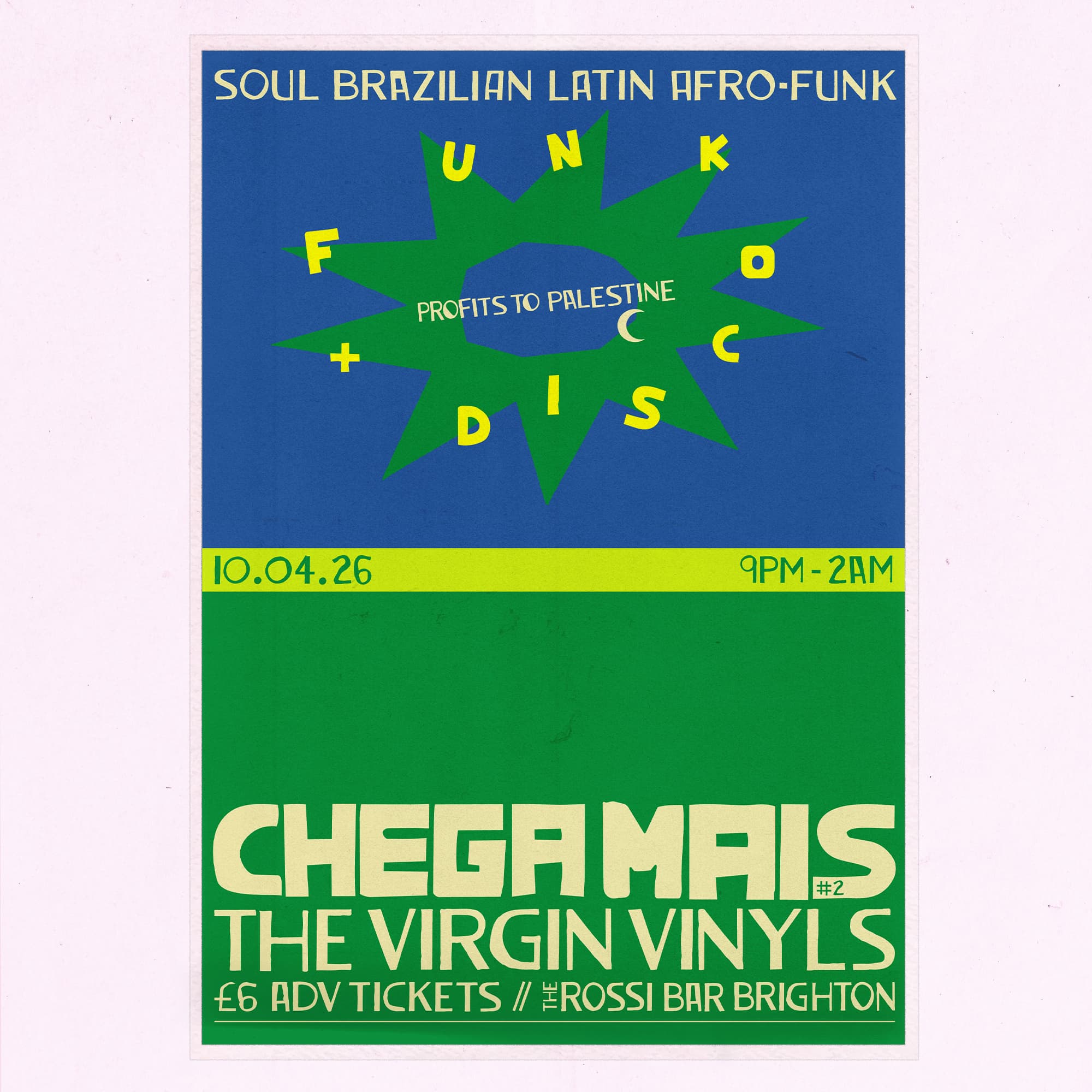 Chega Mais presents: Worldwide Funk & Disco at Rossi Bar