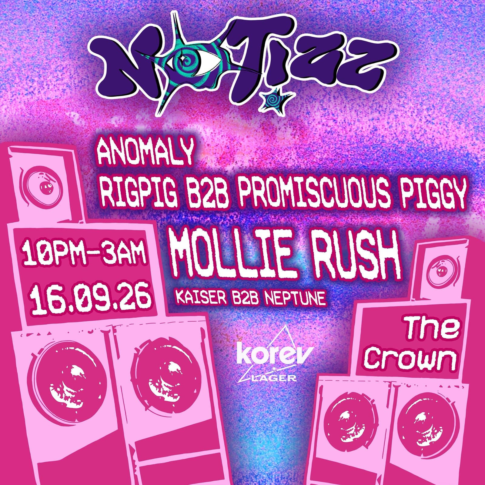 Notizz: Mollie Rush + Support at The Crown Venue