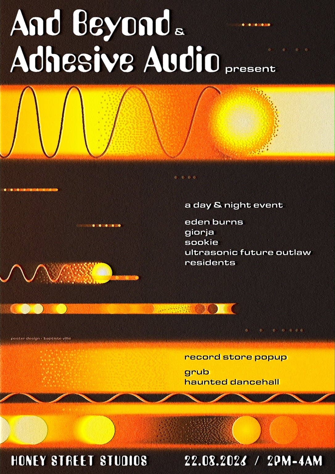 And Beyond // Adhesive Audio presents Eden Burns, Giorja, Sookie & Ultrasonic Future Outlaw