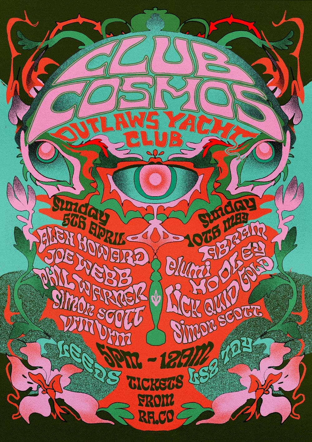 Club Cosmos - Abram, elumi, Hooley, Lick Quid Gold & Simon Scott at Outlaws Yacht Club