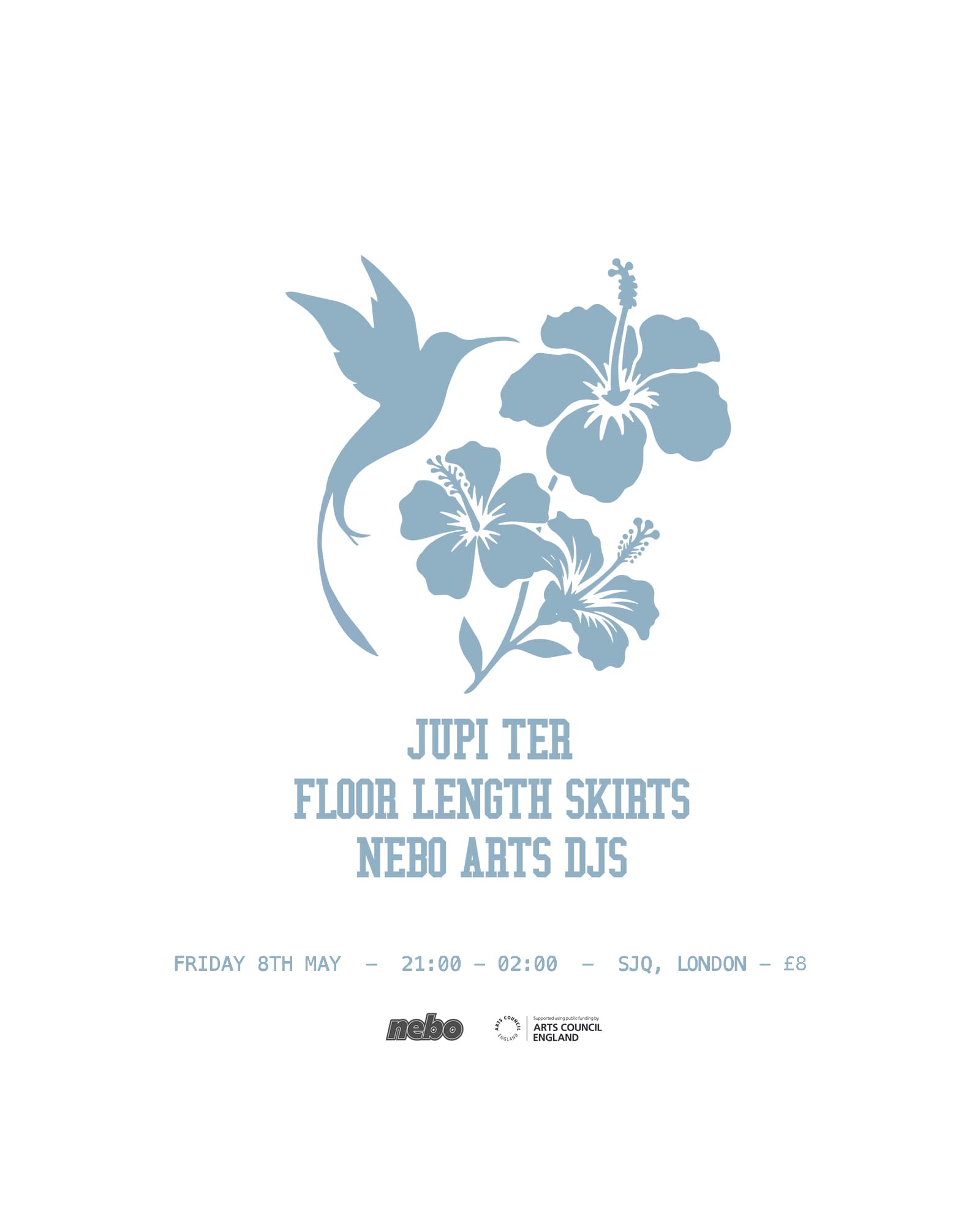 floor length skirts, Jupi Ter, Nebo Arts DJs: Nebo Arts #10 at SJQ