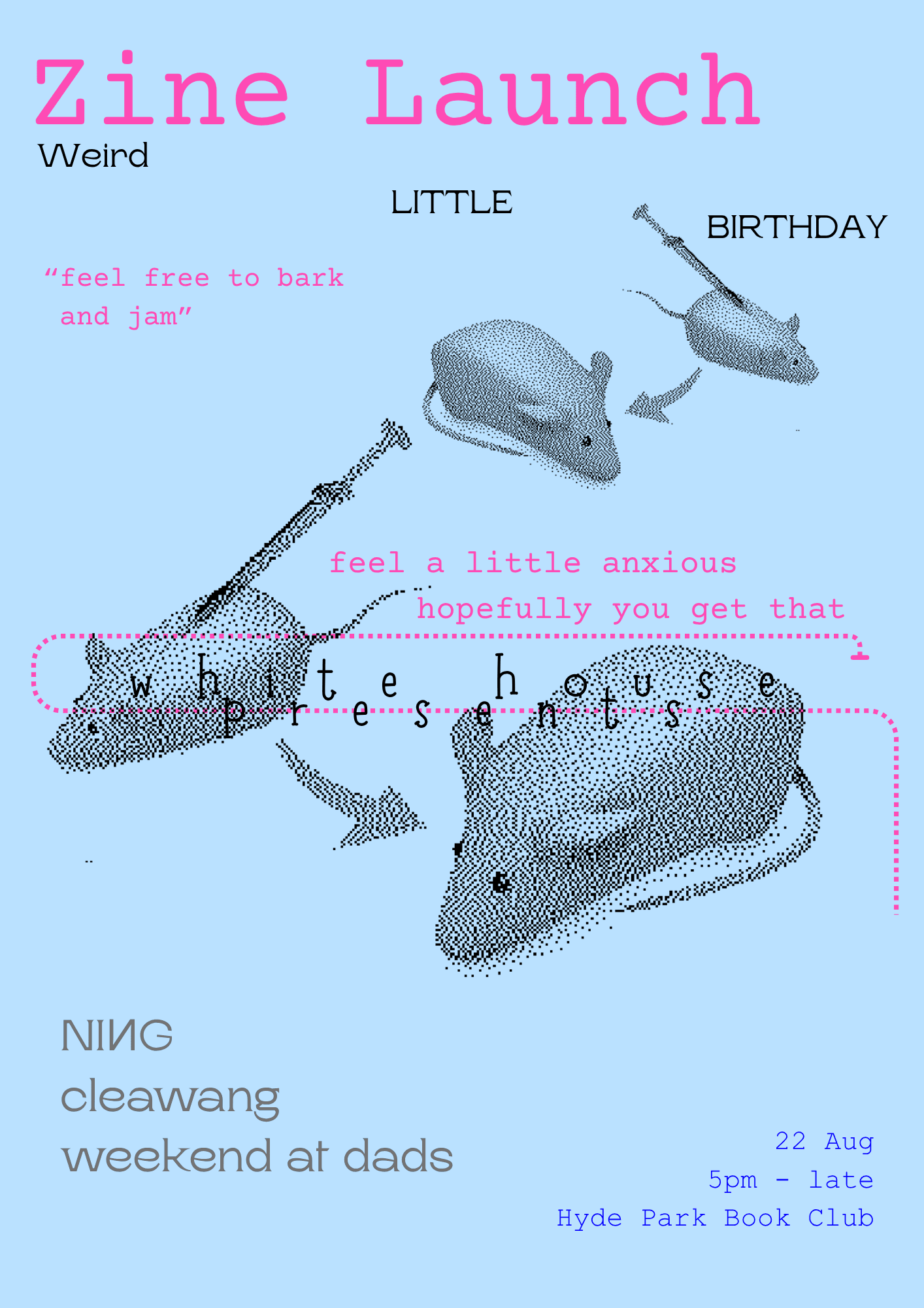 weird little birthday(zine launch at Hyde Park Book Club