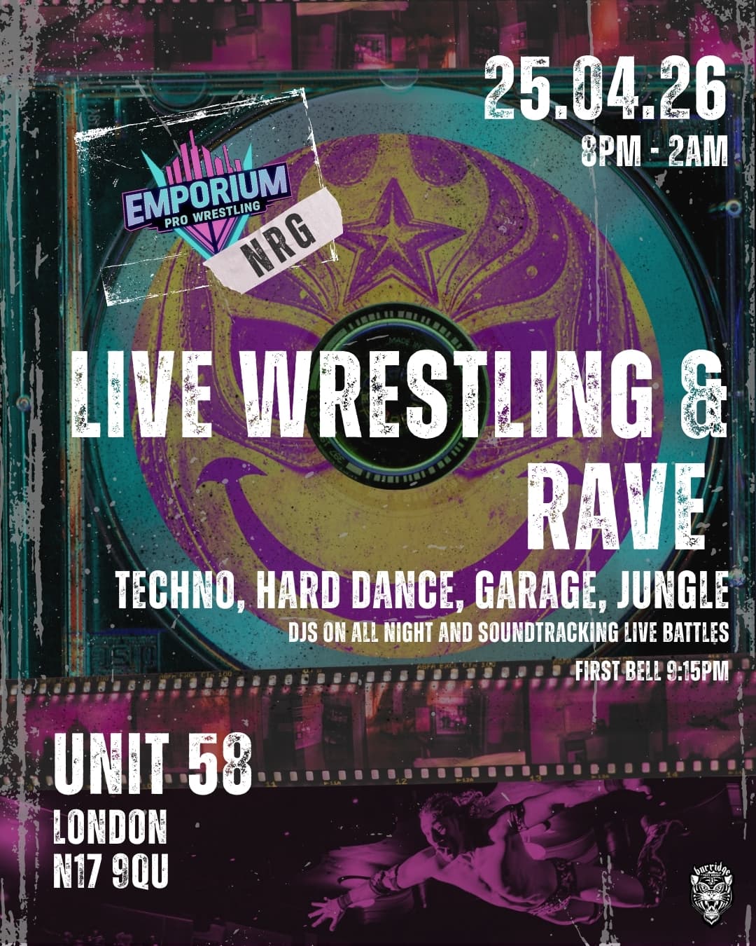 EMPORIUM NRG - LIVE WRESTLING + RAVE at Unit 58