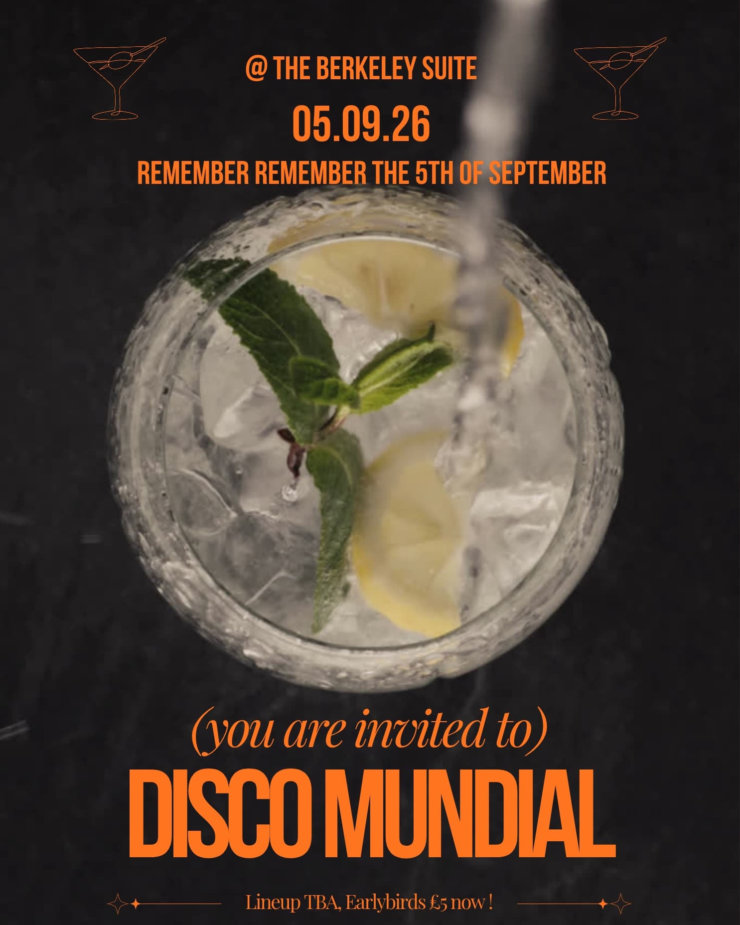 Disco Mundial at Berkeley Suite