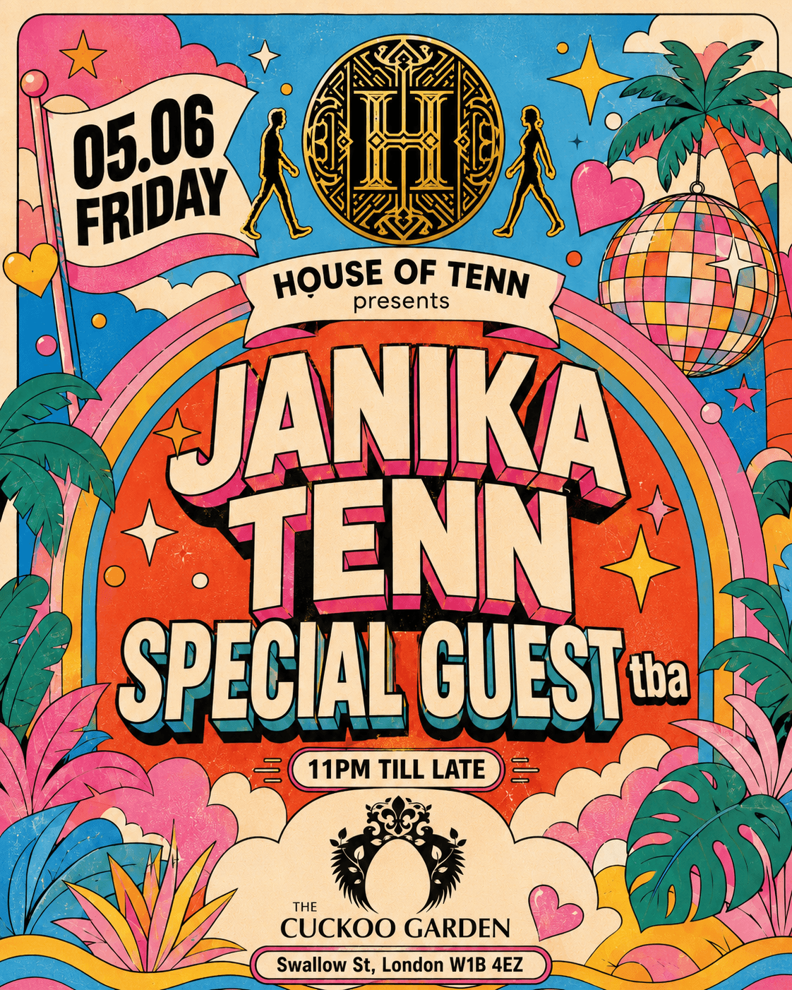 House Of Tenn presents: Janika Tenn, Special Guest at The Cuckoo Club