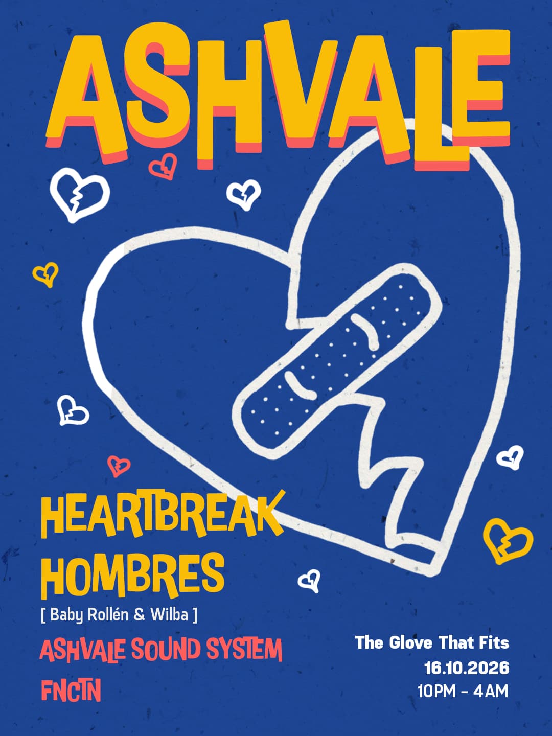 Ashvale W/ Heartbreak Hombres (Baby Rollén & Wilba) at The Glove That Fits