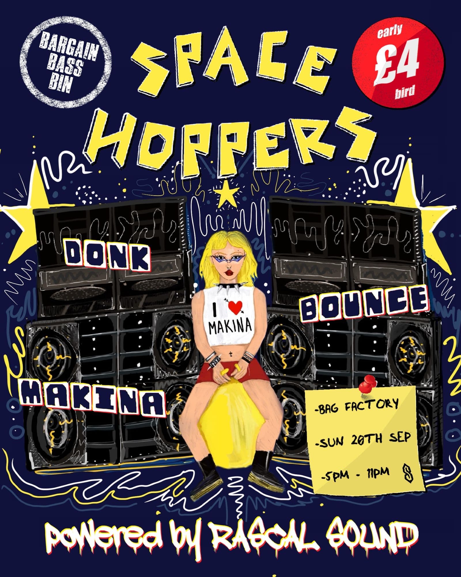 SPACE HOPPERS at The Bag Factory