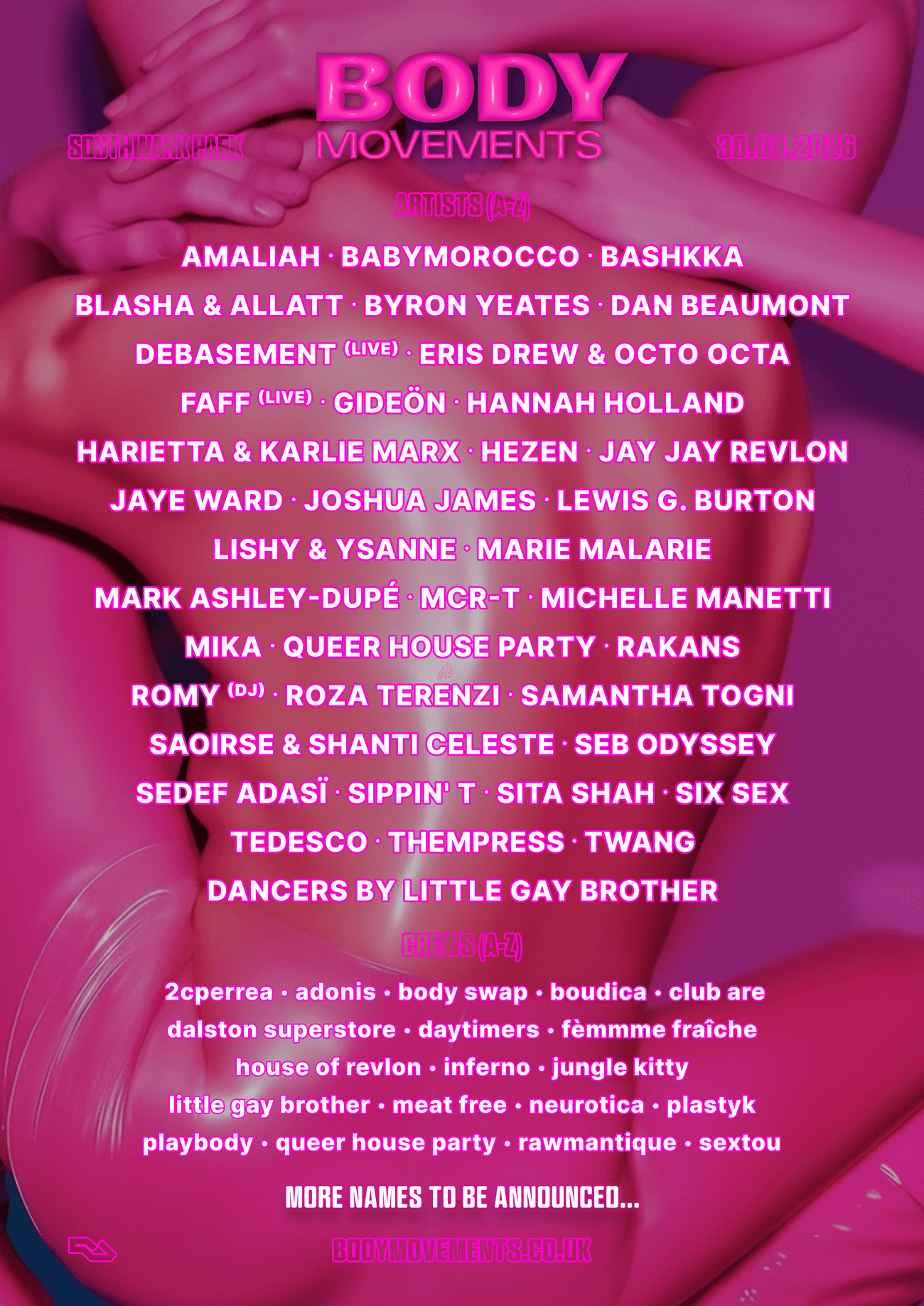 Body Movements Festival 2026 at Southwark Park