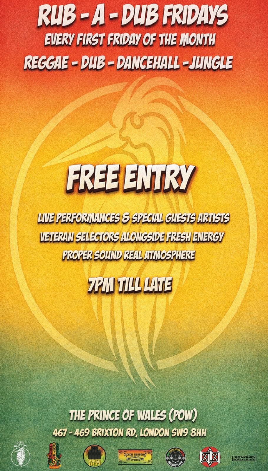 Rub - A - Dub Fridays at Prince of Wales at The Prince of Wales