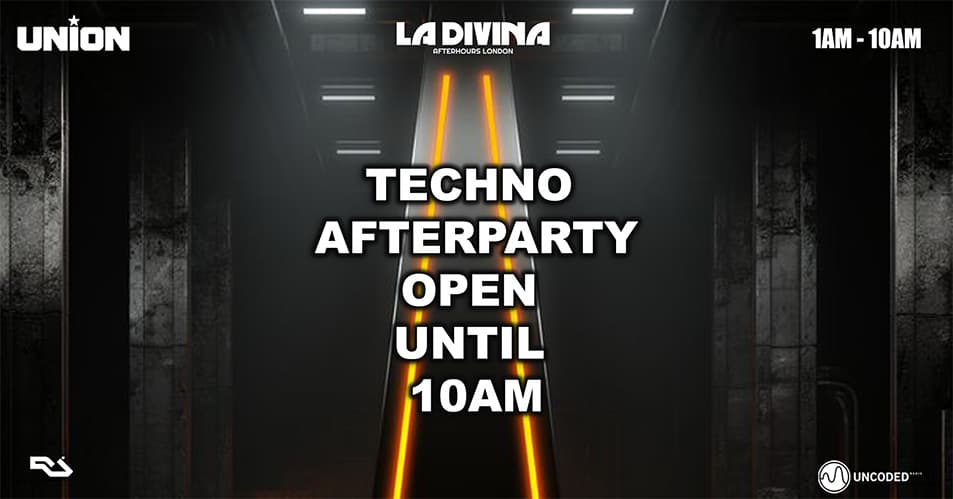La Divina Techno After party at Union Club Vauxhall