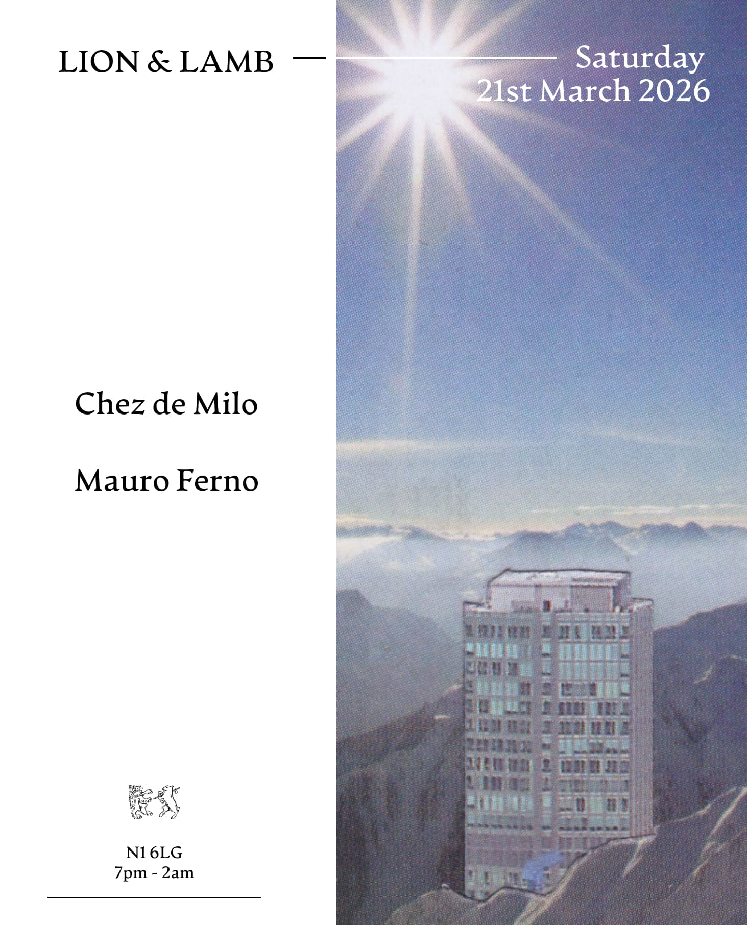 Lion & Lamb with Chez de Milo + Mauro Ferno at Lion And Lamb