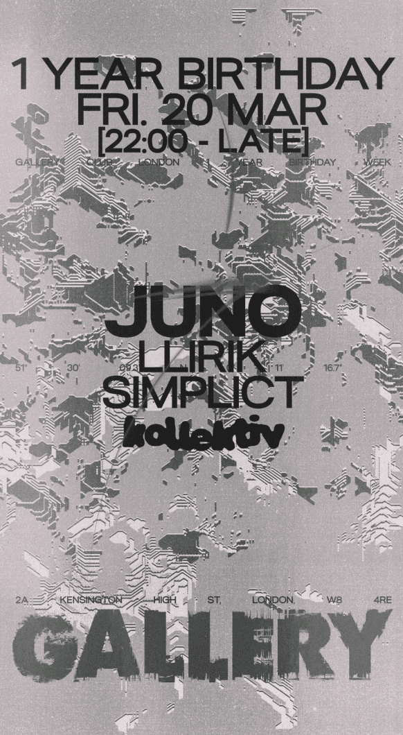 Gallery x Kollektiv presents: JUNO at Gallery